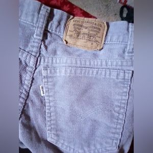 Levi's gray corduroy jeans